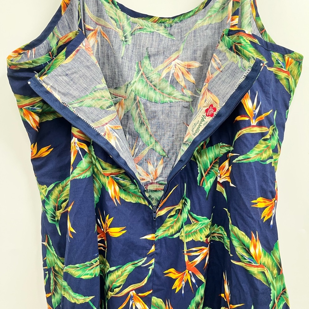Hawaiian Original Hilo Hatter Summer Sleeveless Floral Maxi Dress Size 18 - Picture 7 of 11